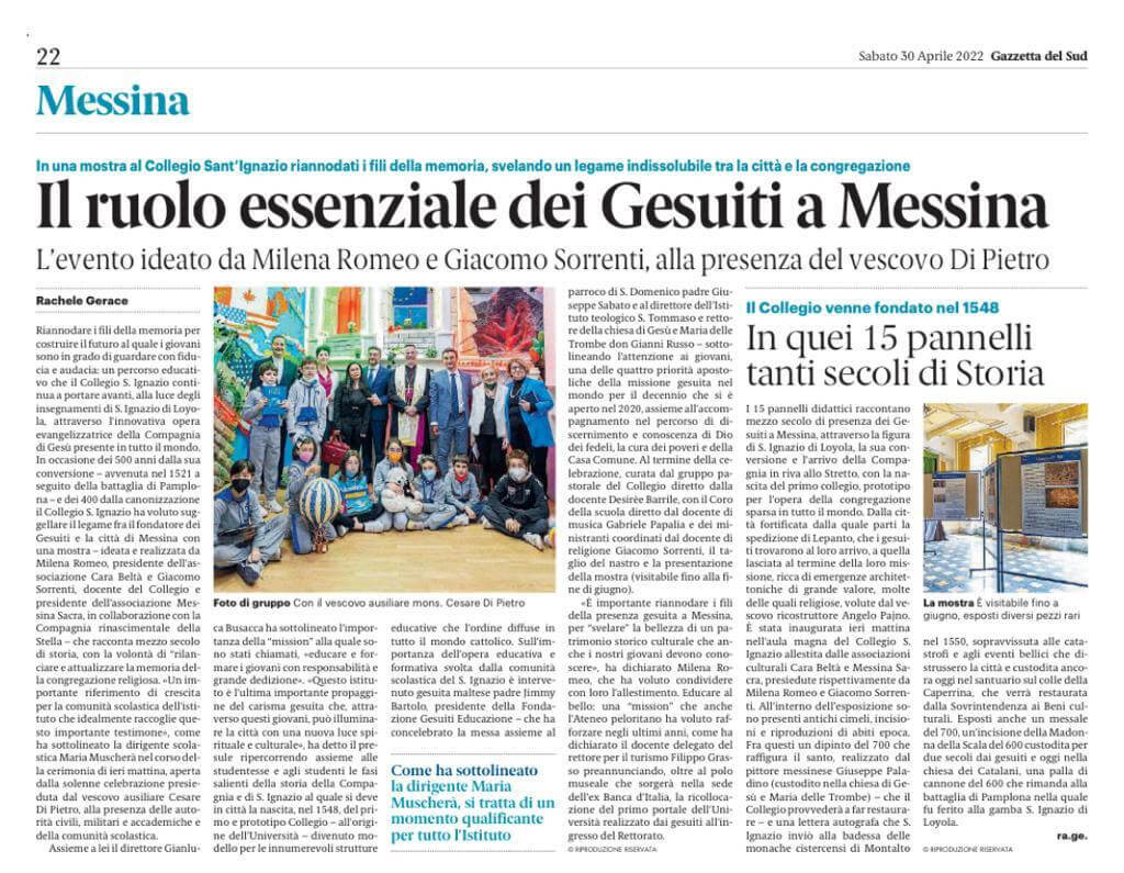Il ruolo essenziale dei Gesuiti a Messina